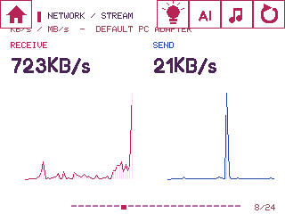 Orbit device UI: Network Stream