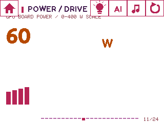 Orbit device UI: Power Drive