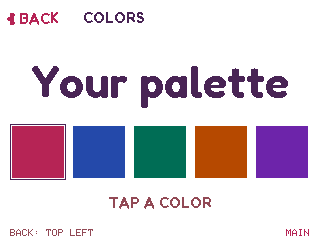 Orbit device UI: Setup Colors