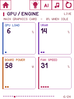 Orbit device UI: Gpu Engine
