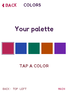 Orbit device UI: Setup Colors